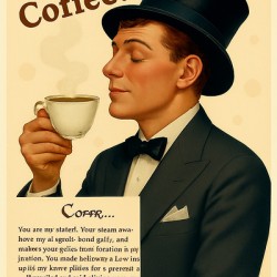 Ah Coffee  – Vintage Wall Art for Caffeine Lovers