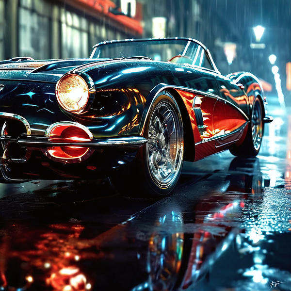 Retro Car 1311 by Frederic Racaud