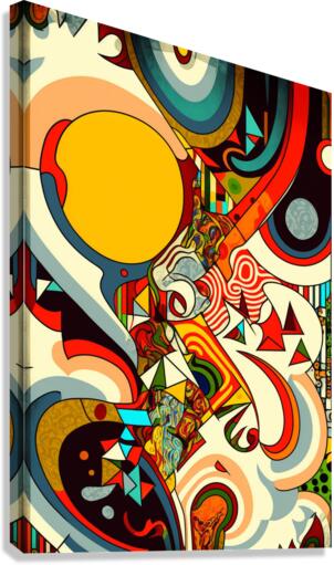 Retro Abstract Canvas Print