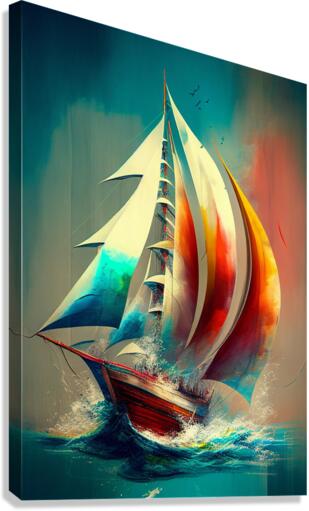 Open Sails Canvas Print
