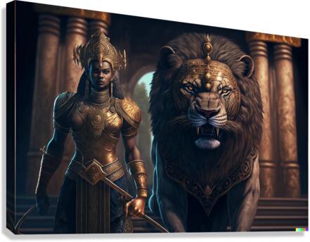  Her Protector Canvas Print