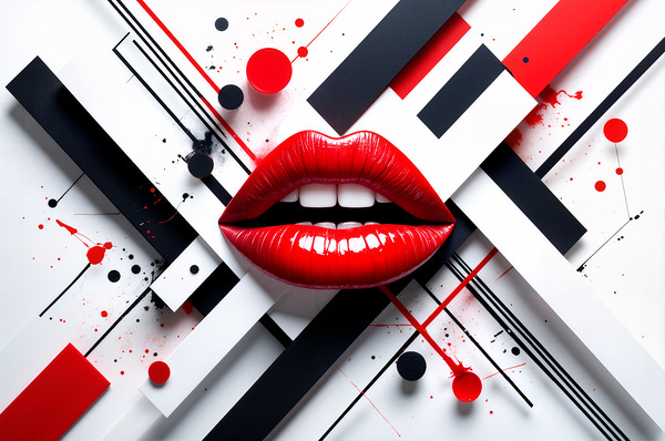 Red Lips Art Print