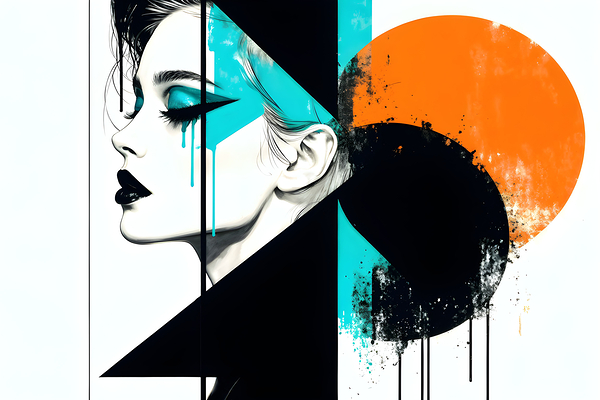 Abstract Woman Print