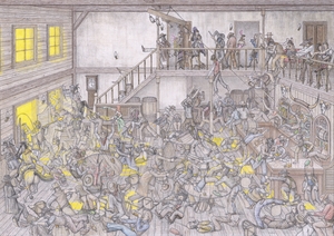 Wild West Saloon Fight