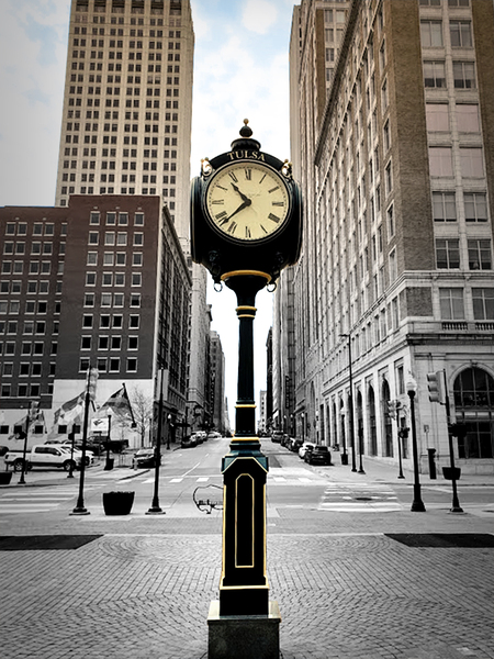 Tulsa Oklahoma Clock Print
