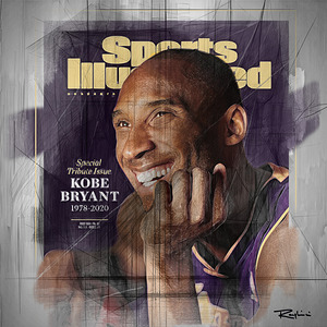 Kobe  Bryant Sports Illustrasted Artwork by Robert Dauphinais