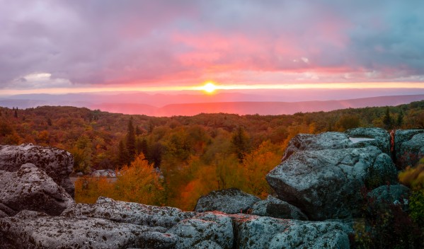 Bear Rocks at Sunrise apmi 1754 by Artistic Photography