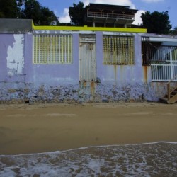 Purple beach house