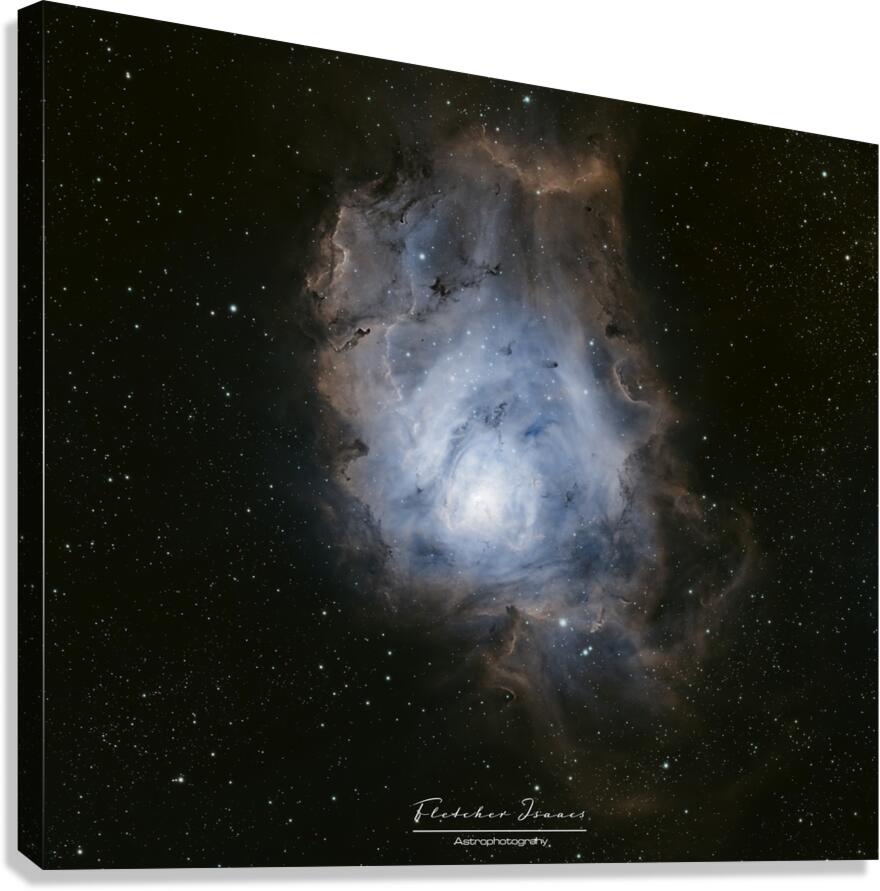 The lagoon nebula In hubble pallette  Canvas Print