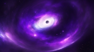  space purple black star
