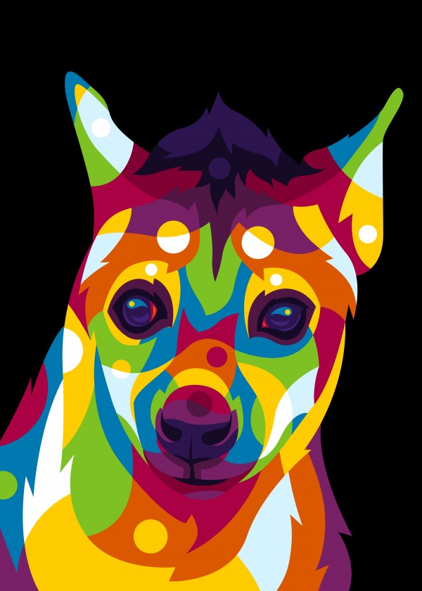 Hyena Portrait Print