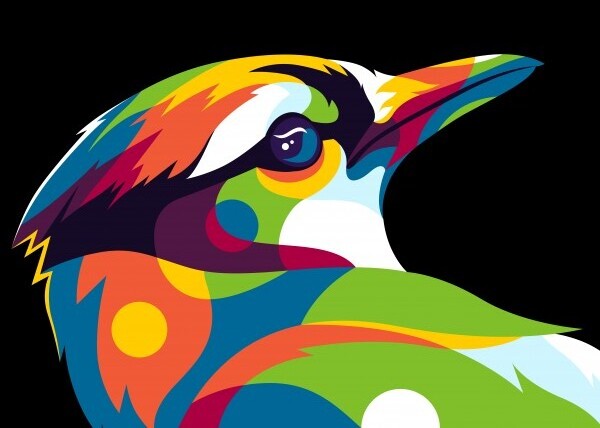 Blue Bird Inside Print