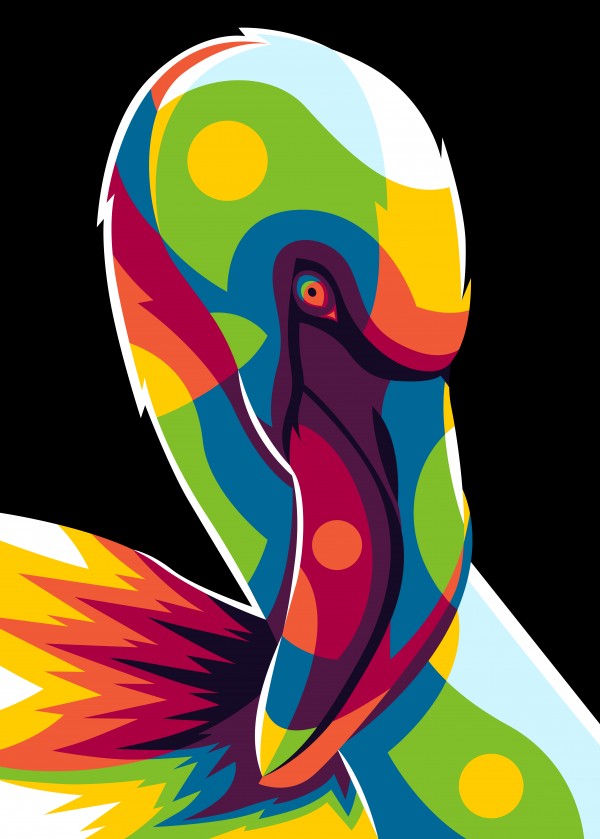 Flamingo Portrait Print