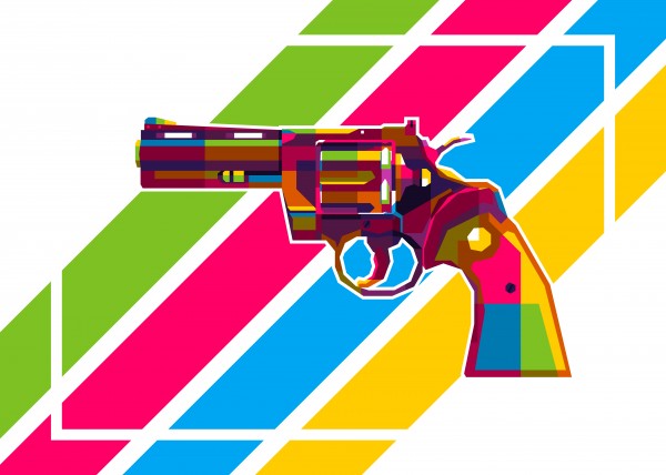 Python Handgun Print