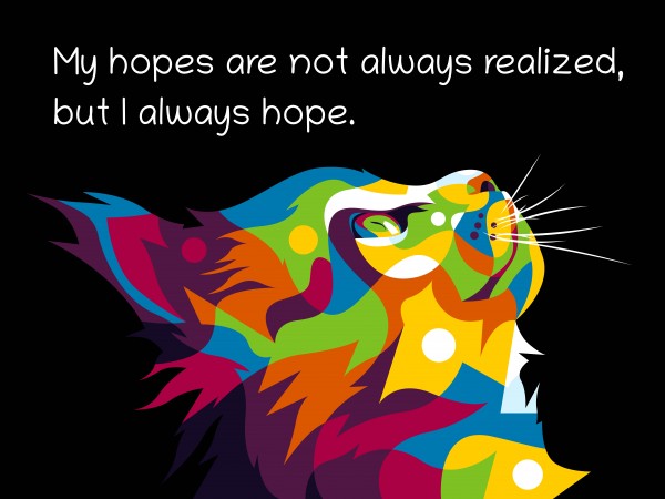 Colorful Hope full of cats by wpaprint
