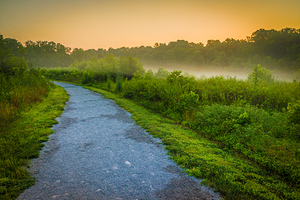 Beckley Creek Park Pathway Sunrise - Kentucky