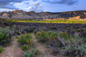 Spring Storm over Split Mountain Farm - Utah