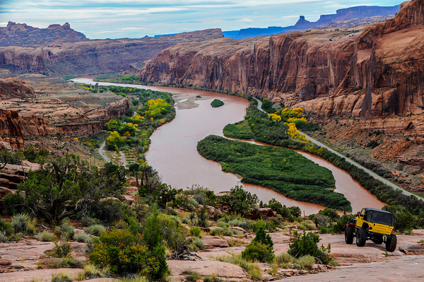 Moab Jeep Trails - Colorado River - Utah by Gary Whitton