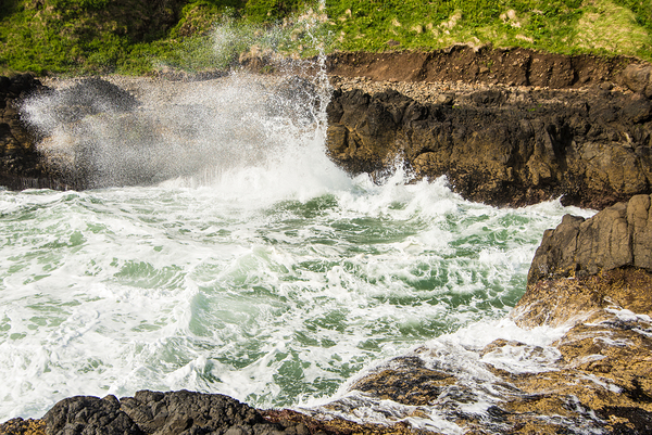 Turbulent Devils Churn - Oregon Coast by Gary Whitton