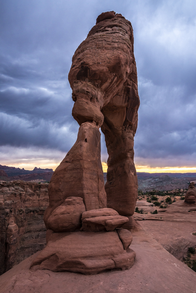 Delicate Arch during Summer Storm - Moab Utah by Gary Whitton