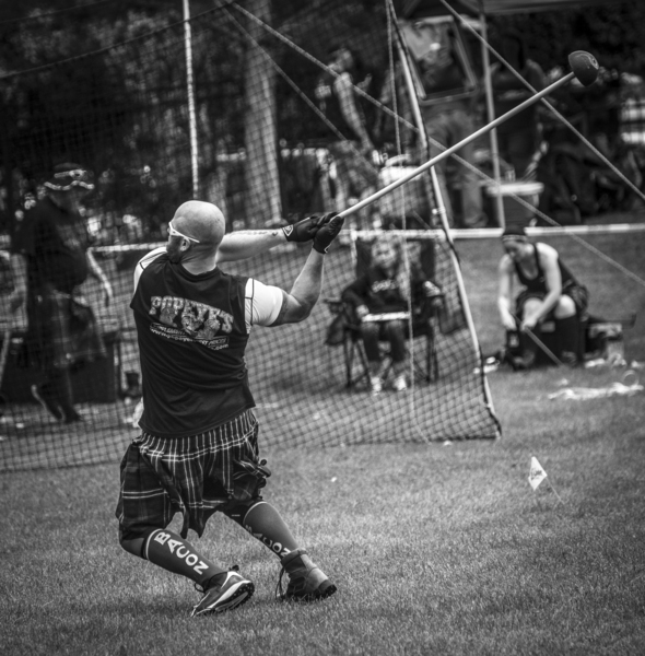 Hammer Throw - Scottish Festival and Highland Games by Gary Whitton