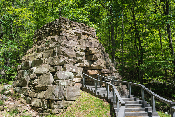 Newlees Iron Furnace - Cumberland Gap National Park - Virginia Print