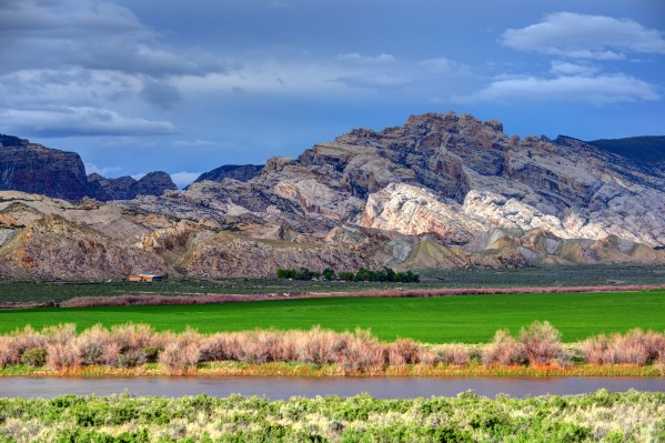 Spring Storm over Split Mountain Dinosaur National Monument by Gary Whitton