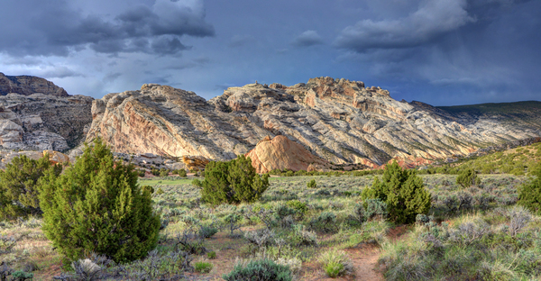 Spring Storm over Split Mountain Farm - Utah by Gary Whitton