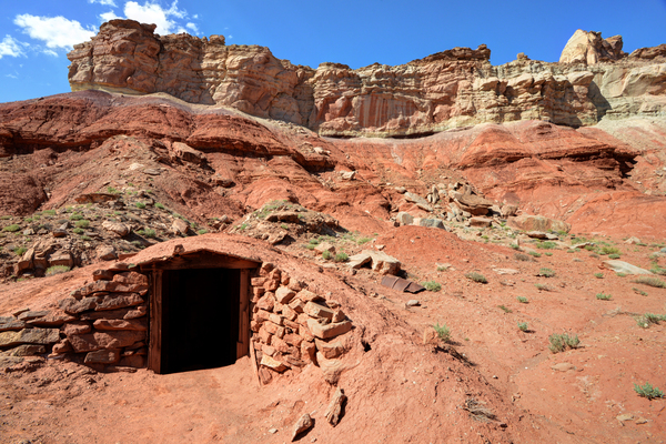 Dugout Shelter at Dirty Devil Mine - Utah by Gary Whitton