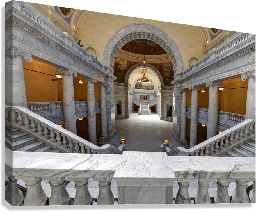 capitol stairs Canvas Print