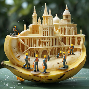 Banana Cathedral: Miniature Architectural Masterpiece