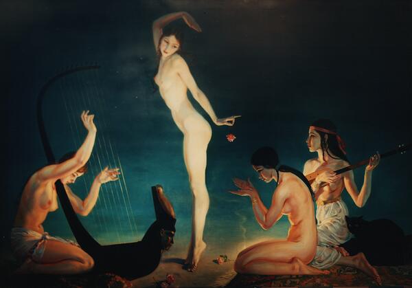 A dancer of ancient Egypt Print