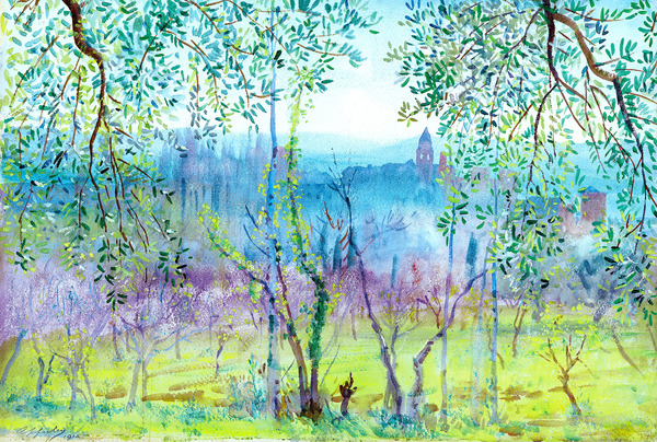 Alhambra and Generalife Granada Spain Print