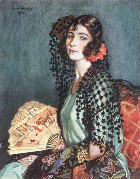 Enriqueta con toca de madronos Print