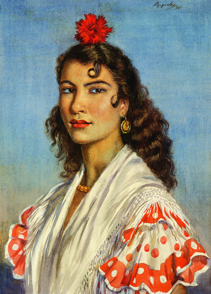 Gitana del Sacromonte Granada Spain Print