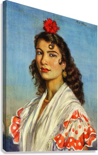 Gitana del Sacromonte Granada Spain Canvas Print