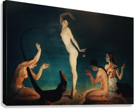 A dancer of ancient Egypt Canvas Print