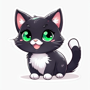 Adorable Anime Cat