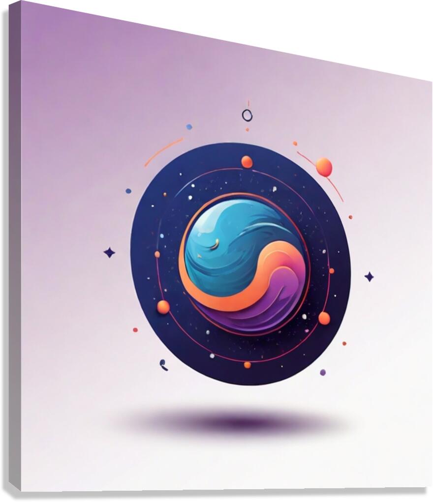 The Cosmic Balance of Yin and Yang Canvas Print