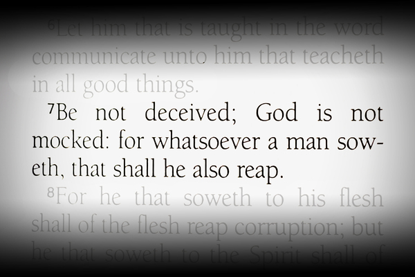 Galatians 6:7 - Artistic Bible Scriptures and Verses by Artistic Bible