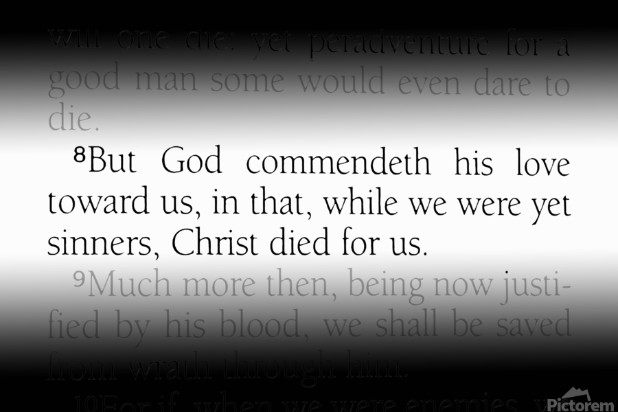 Romans 5:8 - Artistic Bible Scriptures and Verses by Artistic Bible ...