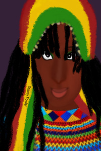 Rastafarian Wall Portrait Canvas - Jamaican Spirit