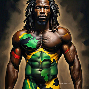 African-Jamaican Rastafarian Man - Roots and Strength
