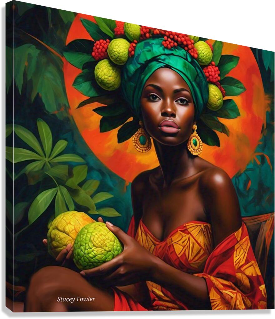 Nature Queen - Jamaican and African Heritage Canvas Print