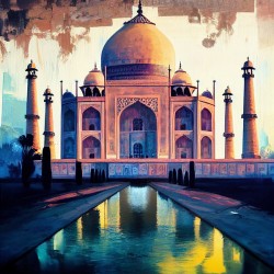 Taj Mahal painting