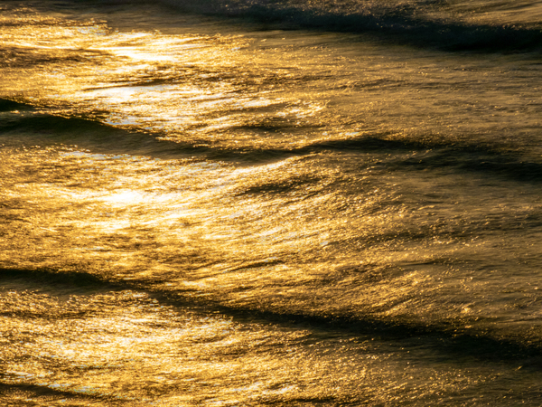 Sunset in the waves Print