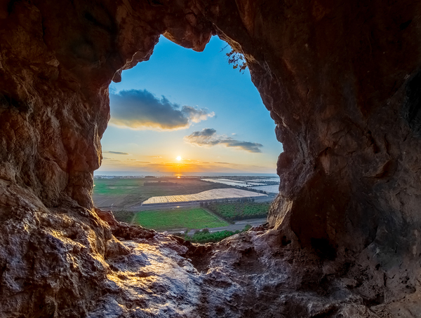 The light in the cave Print