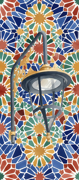 Moroccan Mosaic Lantern – Traditional Zellige Wall Art by MARIEM MRIDA