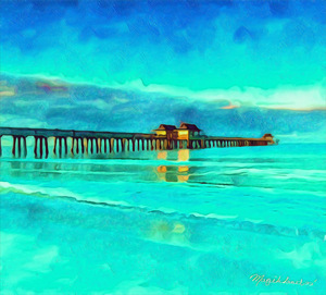 Naples Pier Aqua Waters