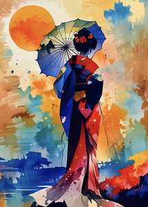 Japanese Geisha Watercolor Style 2024 11 25 08 11 46